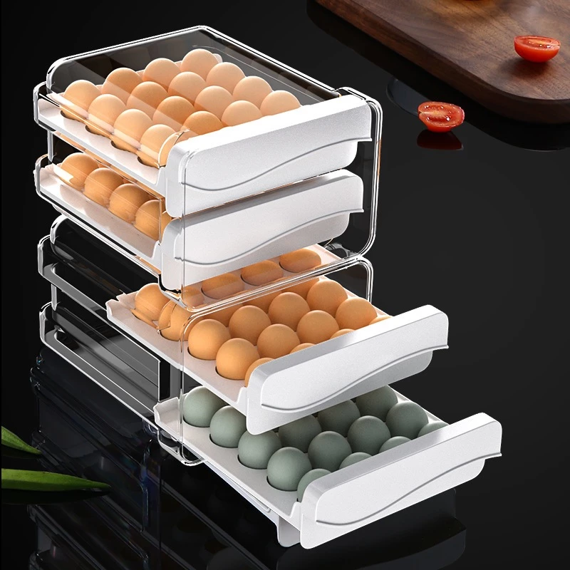 Gaveteiro Empilhável Porta Ovos Duplo 32/40 ovos (Shopee) - Imagem 3