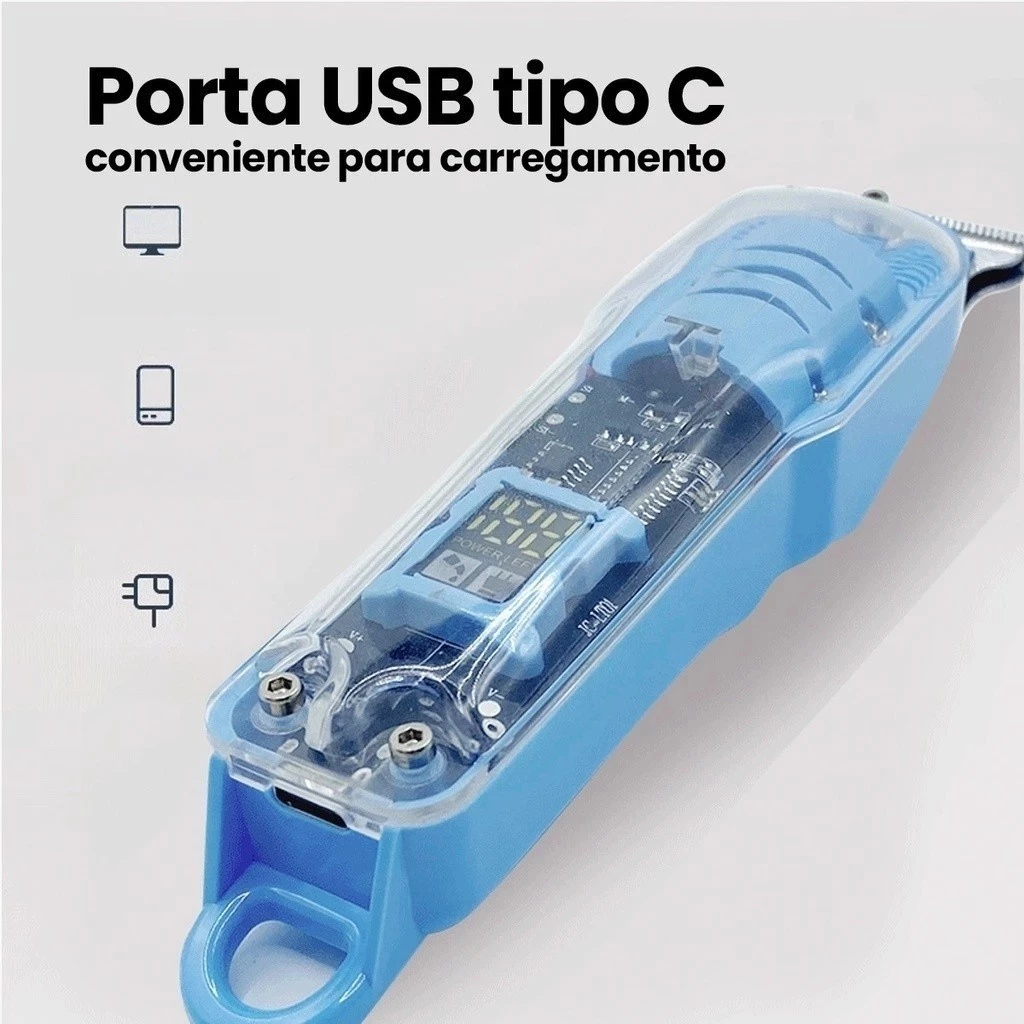 Máquina De Cortar Cabelo Profissional Smart ( Vendido pela Shopee) - Imagem 5